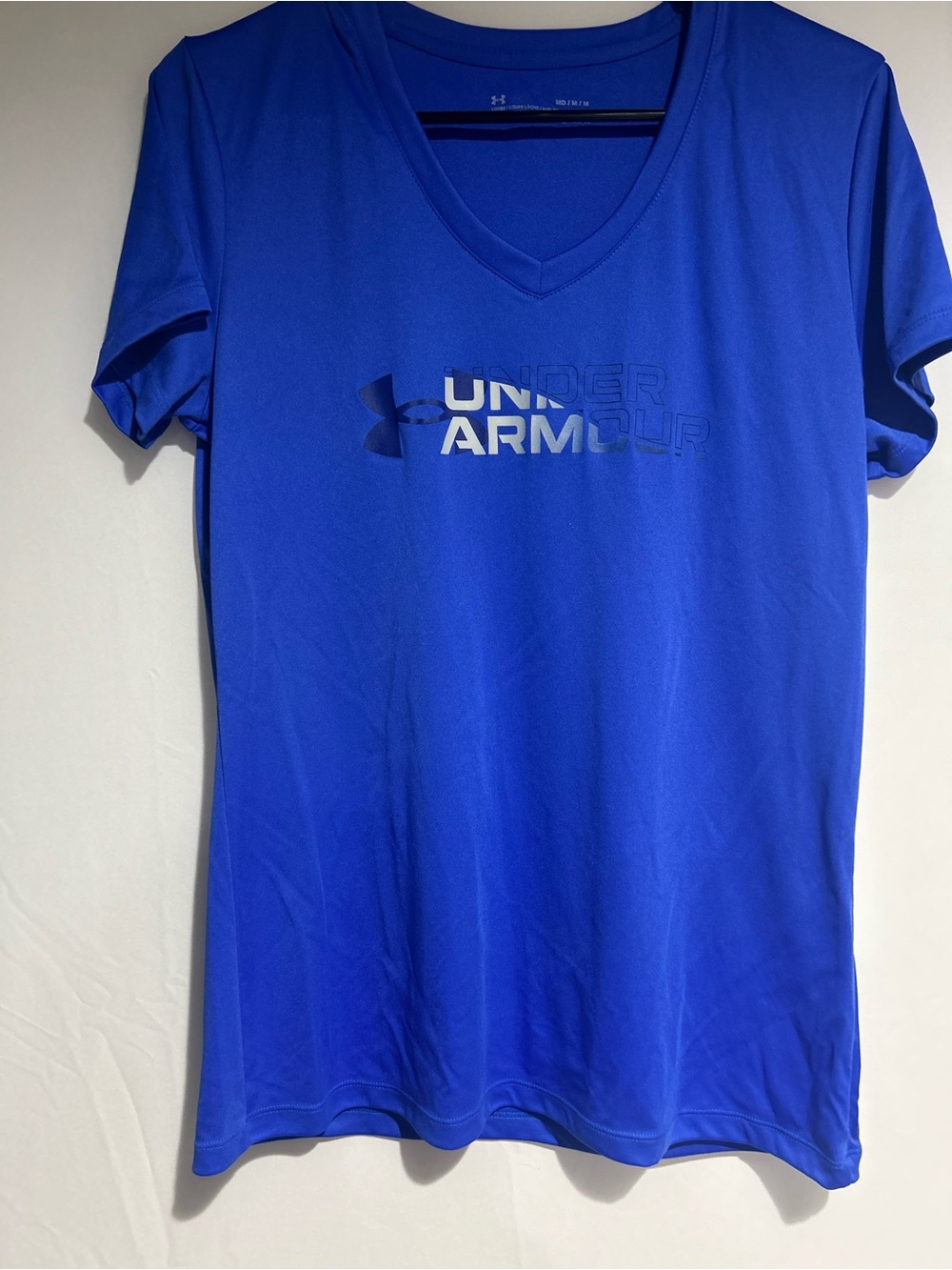 Under Armour Women's V-Neck Short Sleeve Tee - Royal Blue